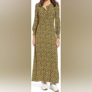 Calvin Klein Jeans Ditsy Floral Print Prairie Dress, M, $160